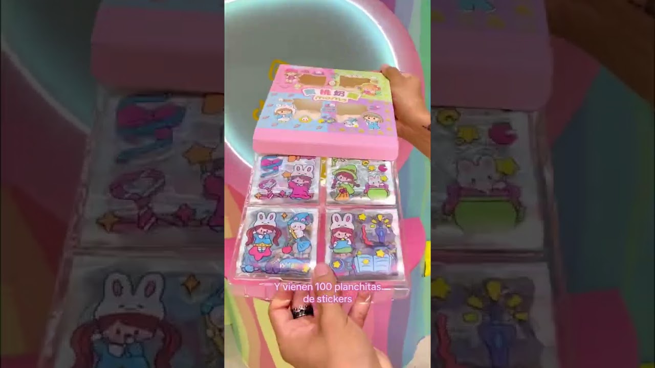 These sticker boxes are perfect for decorating your notebooks and homework! 🌟 #kawaii #stickers