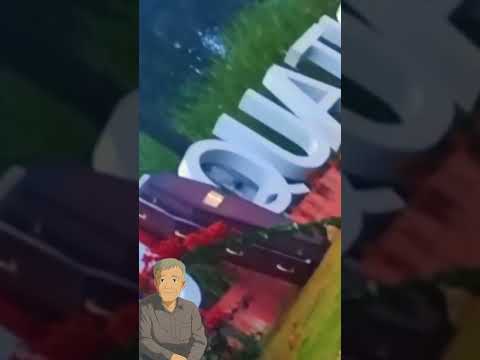 Caixão na entrada da cidade Quatiguá PR.