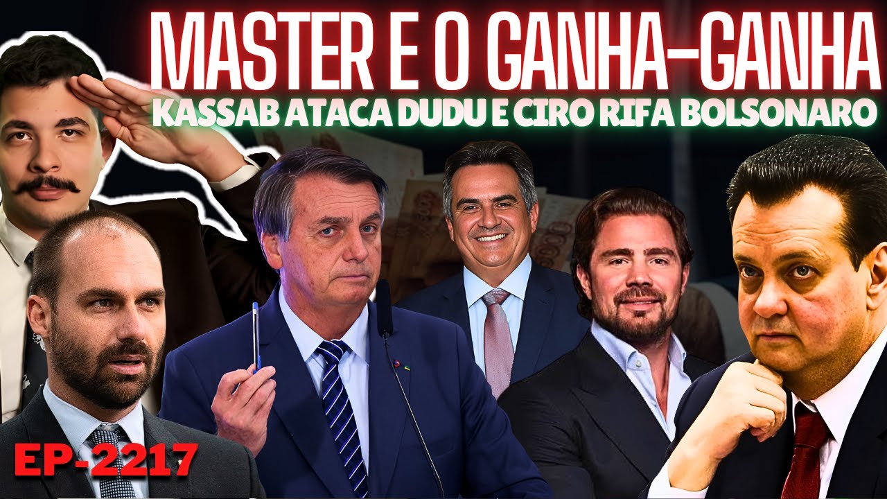 Master: Milhões Pra ADVOGADOS e o GANHA-GANHA do Sistema + Kassab ATACA Dudu e Ciro Rifa Bolsonaro.