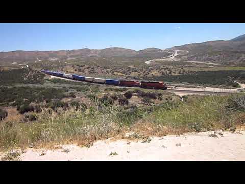 BNSF Freight on Cajon from Hill 582