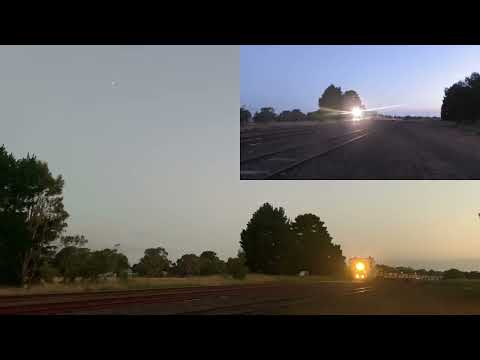 G525 & XR557 On 9153 Broad Gauge Grain Train At Meredith (30/1/2022)