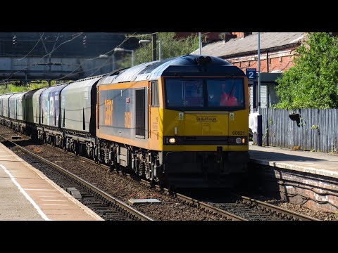 GBRf Class 60 No. 60021 on 6E10 Liverpool Biomass Tml - Drax Aes @ Guide Bridge on 19.04.20 - HD