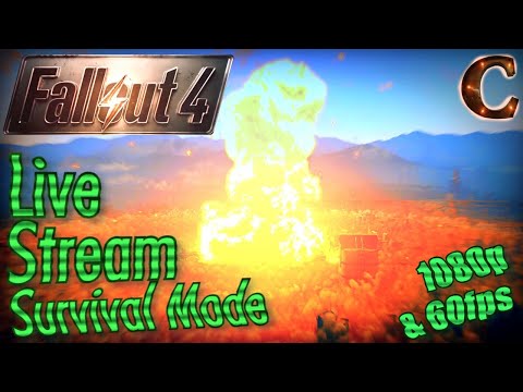 Fallout 4 Live Stream Survival Mode, 1080p 60fps, Part 67: Exploring Fah Habahh