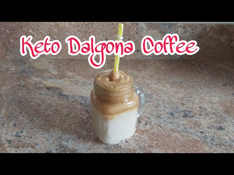 KETO DALGONA COFFEE (Whipped Coffee) Low Carb / Cold Drinks || Alma's Kitchen Trebbin