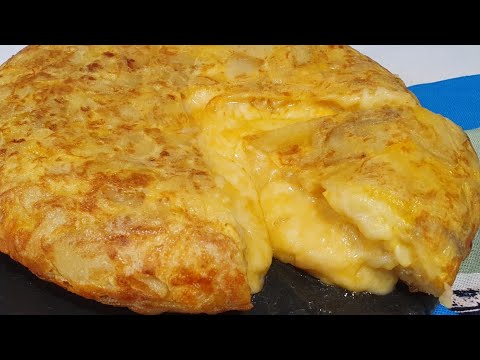 🧀TORTILLA DE PATATA RELLENA DE QUESO🧀 ESTA SUPER INCREIBLE