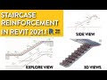 Revit Structure 3D Rebar Staircase Reinforcement In Revit