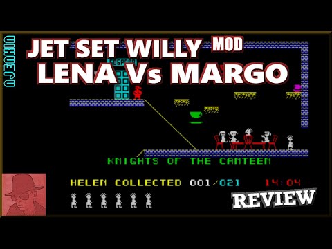 Lena Vs Margo : Jet Set Willy MOD from 2006 - on the ZX Spectrum 128K !! with Commentary