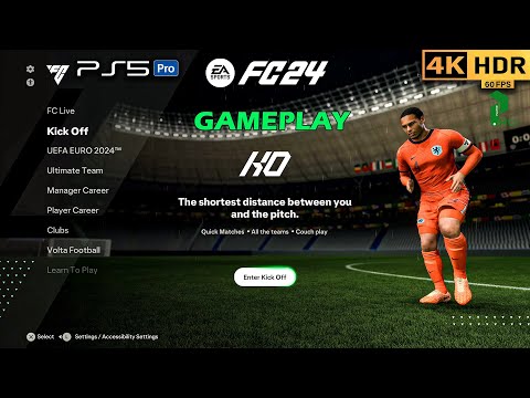 EA Sports FC 24 Review ⚽ PS5 Pro 4K HDR | Ultra Realistic Gameplay #fc24 #ps5 #4k #football #viral