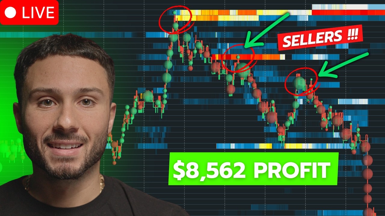 This Order Flow Setup Made Me $8,562 Today (LIVE TRADING)