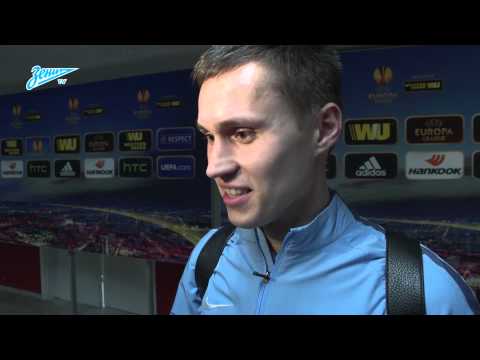 Футбол «Зенит-ТВ»: Александр Рязанцев о своем голе и настроении перед ответной игрой