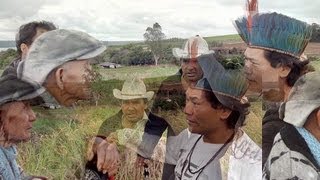 Kaingang e Xokléng cantam a demarcação de terras em seu cemitério violado por fazendeiros