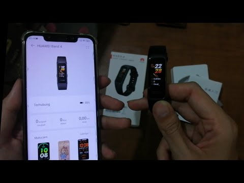 unboxing setting and pairing Huawei Band 4