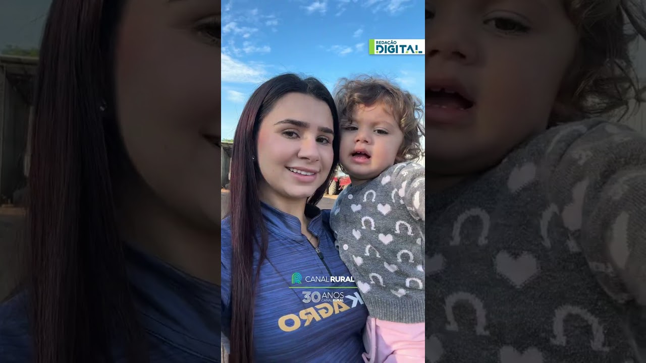 Aos 24 anos, jovem divide a rotina entre a pecuária e a maternidade em MT