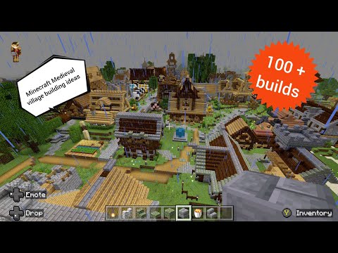 Isolcor Gaming - Minecraft 100 starter to medium house and decorative build ideas in my medieval village