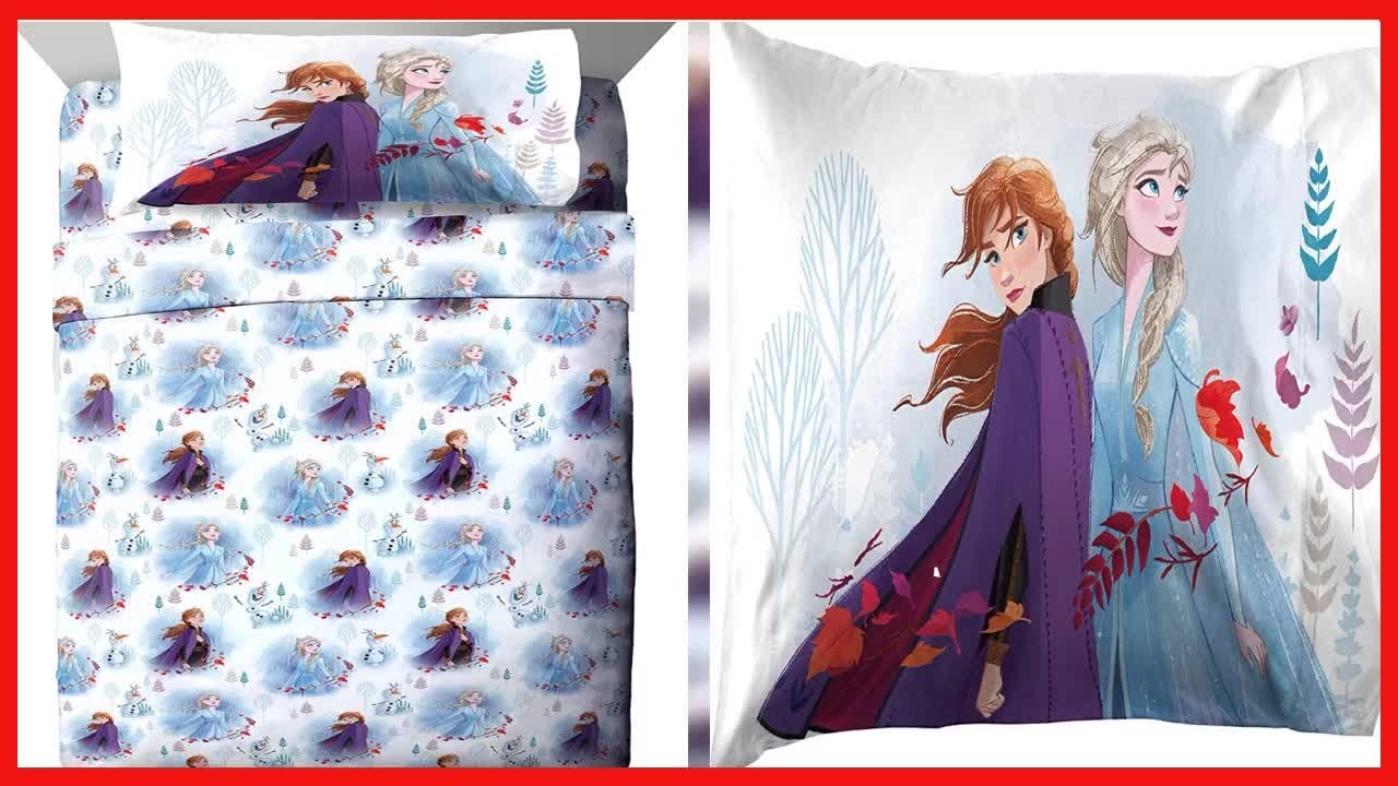 Jay Franco Disney Forest 3 Piece Twin Sheet Set, Frozen 2 Spirit