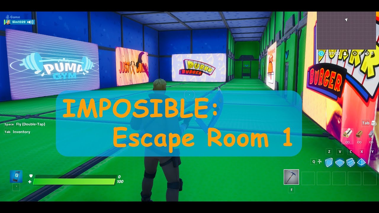 IMPOSIBLE Escape Room 1 308298214516 By Sim1029 Fortnite