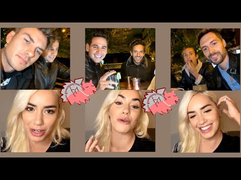 Lali y DVicio hablando de Soy De Volar y celebrando en Madrid