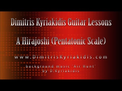 A Hirajoshi & A Minor Pentatonic Comparison. Scales for improvisation over A Aeolian/Minor.