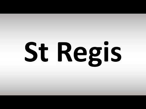 How to Pronounce St Regis