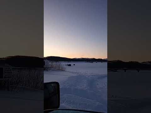 #Hashtag Winter Sunset.Ice Fishing ?