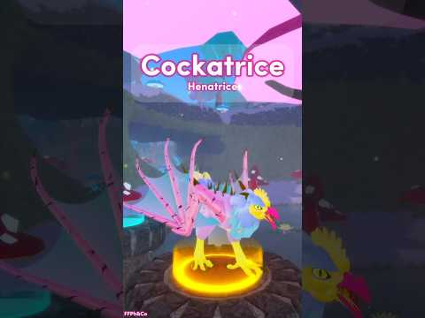Cockatrice (henatrice) 🐔🌺 in Feather Family #RobloxShorts #FeatherFamily