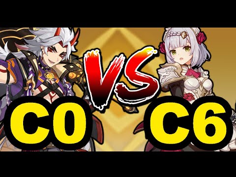 C0 Itto Versus C6 Noelle [Husk of Opulent Dreams + Redhorn Stonethresher]