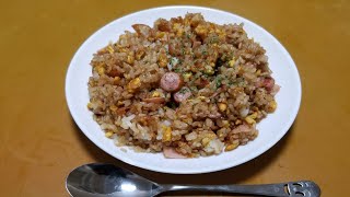 2018/7/8 夜ご飯 ｢初チャーハン｣