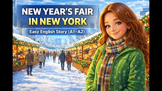 New Year’s Fair in New York with Melisa🎆 | Easy English Story for Beginners (A1–A2)