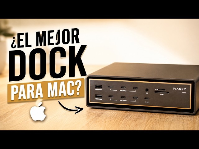 Vídeo relacionado con iVANKY 26 en 1 FusionDock Ultra para Chips duales Thunderbolt 5, estación de Acoplamiento MacBook 10GbE, Dock de Pantalla Quad 6K/Triple 8K para Mac M1-M5 Pro/MAX, 120 Gbps, 240W