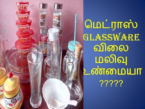 MASRAS GLASSWARE SHOPPING HAUL|GLASSWARE SHOPPING HAUL FOR KITCHEN Video