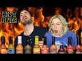 Trying the HOT ONES Sauces! | Spicy Wings Challenge