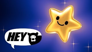 Hey Bear Sensory  - ‘Lullaby Star’ Relaxing animation with lullabies - Sleep video