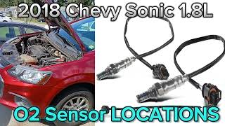 2018 Chevy Sonic 1.8L o2 sensor LOCATIONS