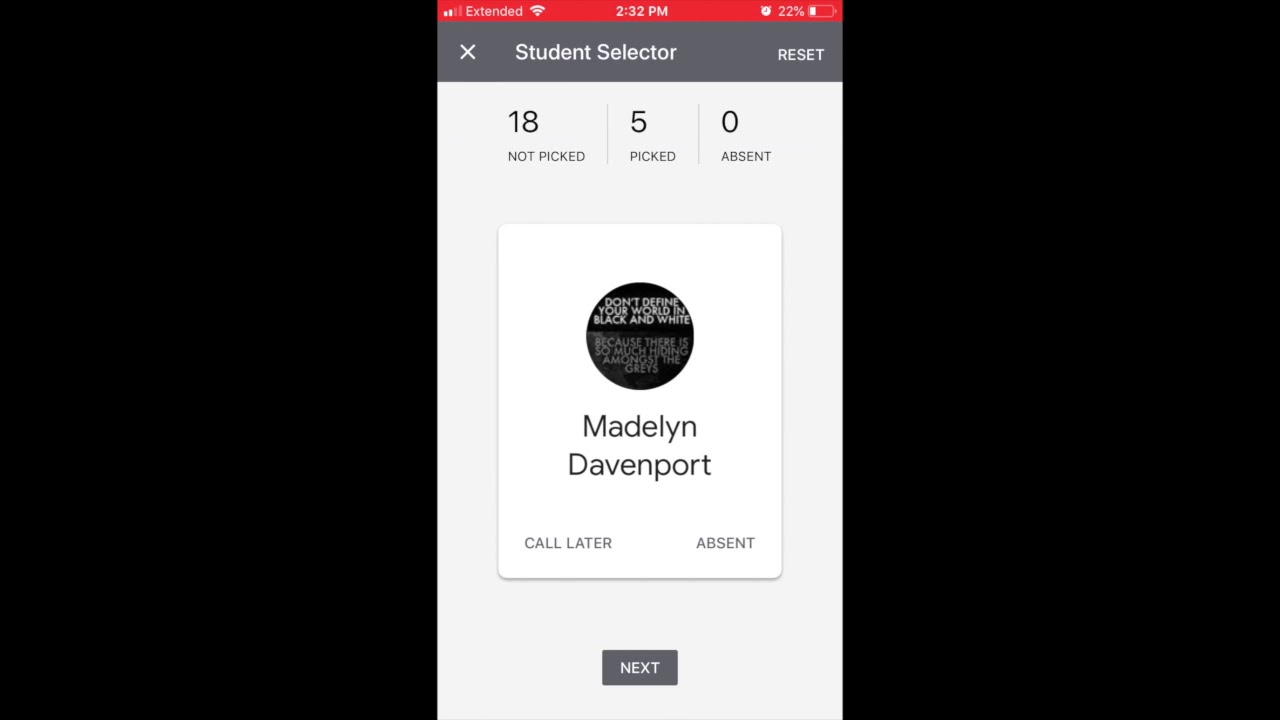 Tech Tip: Random Student Selector