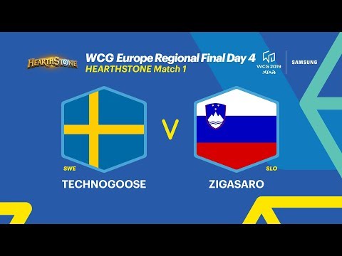 WCG 2019 Xi’an, European Regional Final - Hearthstone, 1R, Sweden vs Slovenia (ENG)