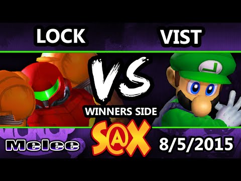 S@X - Vist (Luigi) Vs. Lock (Samus) SSBM Tournament - Smash Melee