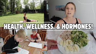HEALTHY LIVING, HORMONE LEVELS, & HOMESCHOOL! | MOM VLOG
