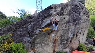 Video thumbnail of Super gaggio, 7c. Cimaganda