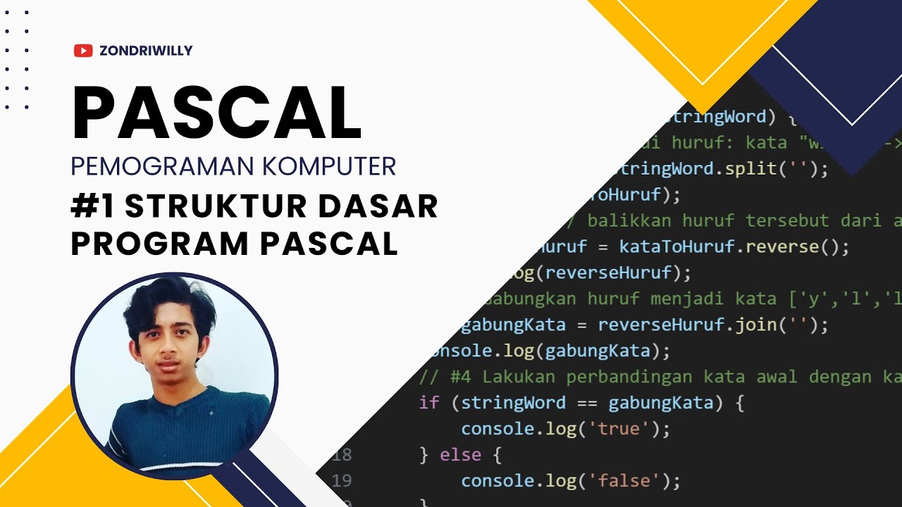 TUTORIAL PASCAL: MEMAHAMI STRUKTUR DASAR PASCAL