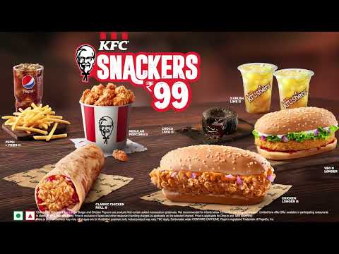 KFC Snackers @Rs. 99!  | Let's KFC