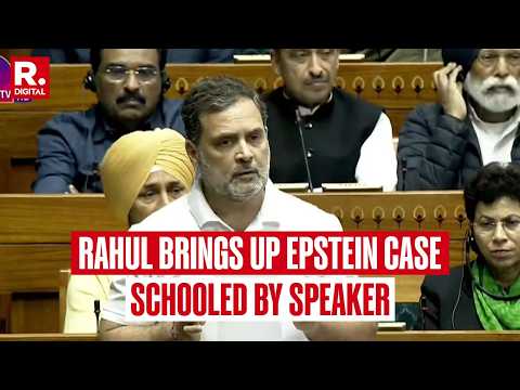 Rahul Gandhi raises the Epstein Files Issue in The Lok Sabha, Chair Disallows Him