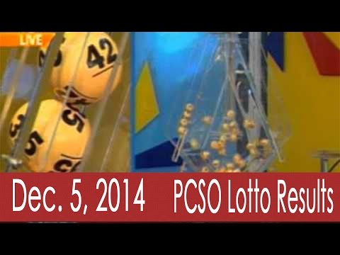 December 5, 2014 PCSO Lotto Results (6/45, Swertres, EZ2 & 4D)