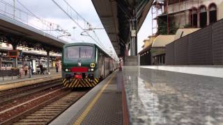 preview picture of video 'E464 + Piano ribassato (Livrea TRENORD) in ingresso a Saronno'