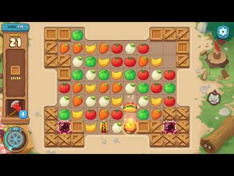 We Bare Bears the Puzzle for Kakao Level 119 - No Boosters