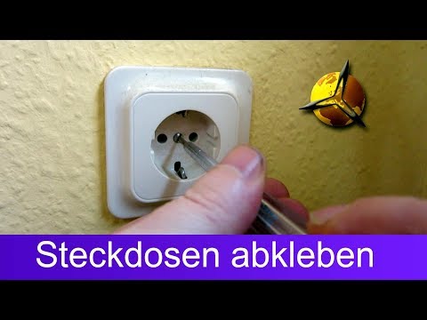 Steckdosen und Lichtschalter zum Streichen entfernen / abkleben