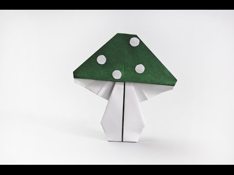 How to make a paper mushroom ♦ Fly agaric origami ♦ Easy origami ♦ Video