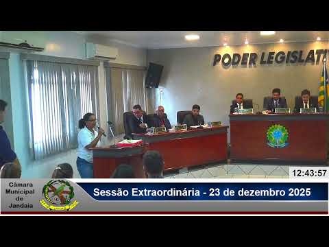 Sessão Legislativa Câmara Municipal de Jandaia - Goiás