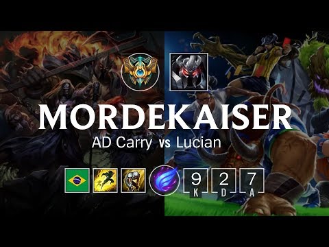 Mordekaiser Bot vs Lucian - BR Challenger Patch 8.21