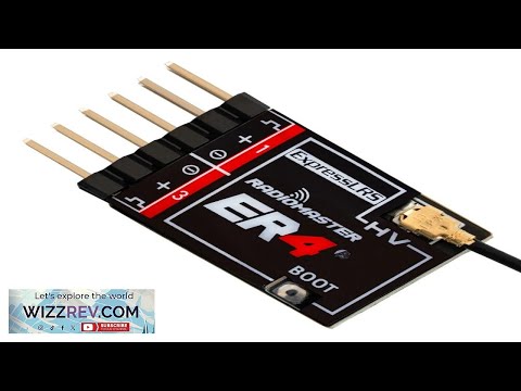 Radiomaster ER4 2.4GHz 4CH ExpressLRS ELRS RX PWM Receiver Support Voltage Telemetry Review