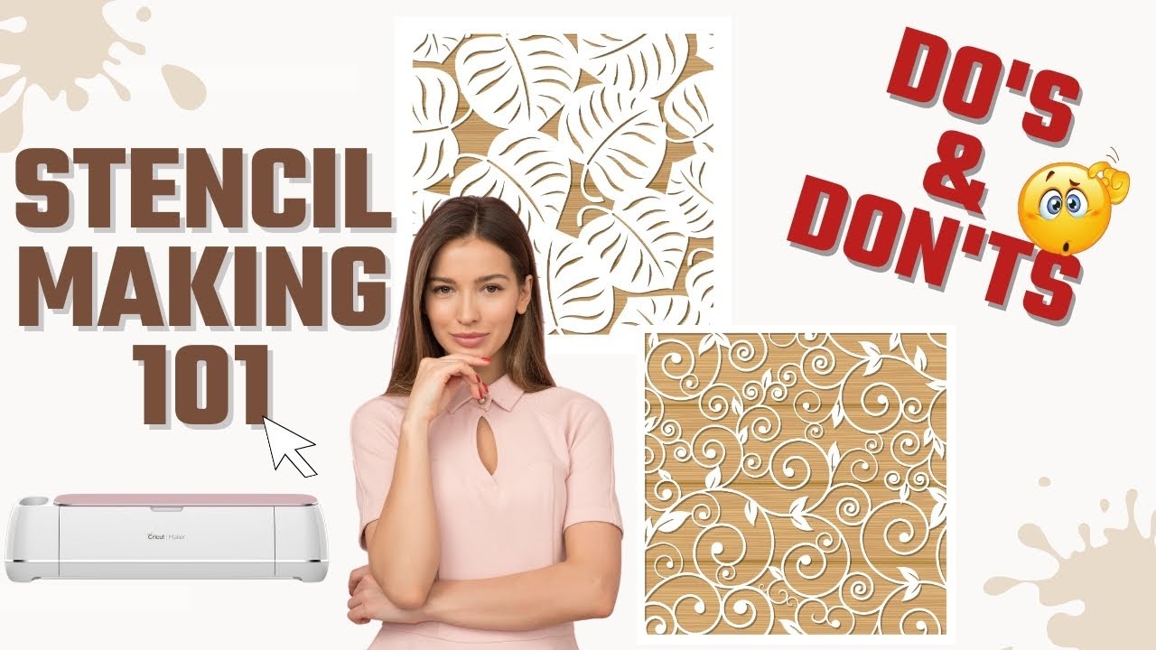EVERYTHING you need to know about making stencils | DIY Stencils with Cricut | Stencils Design Space